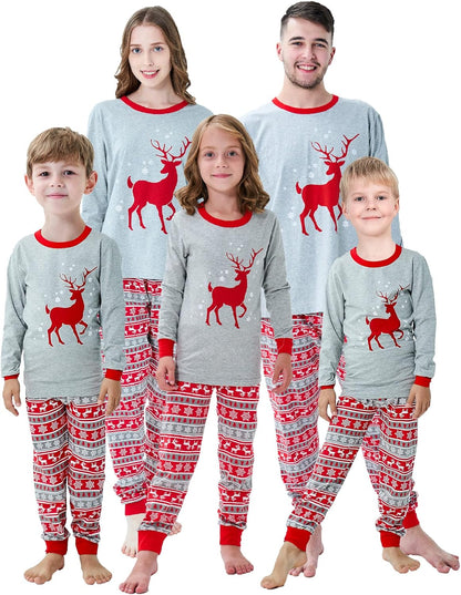 Christmas Family Matching Reindeer Pajamas Holiday Pajamas Snowman Sleepwear Christmas Pjs